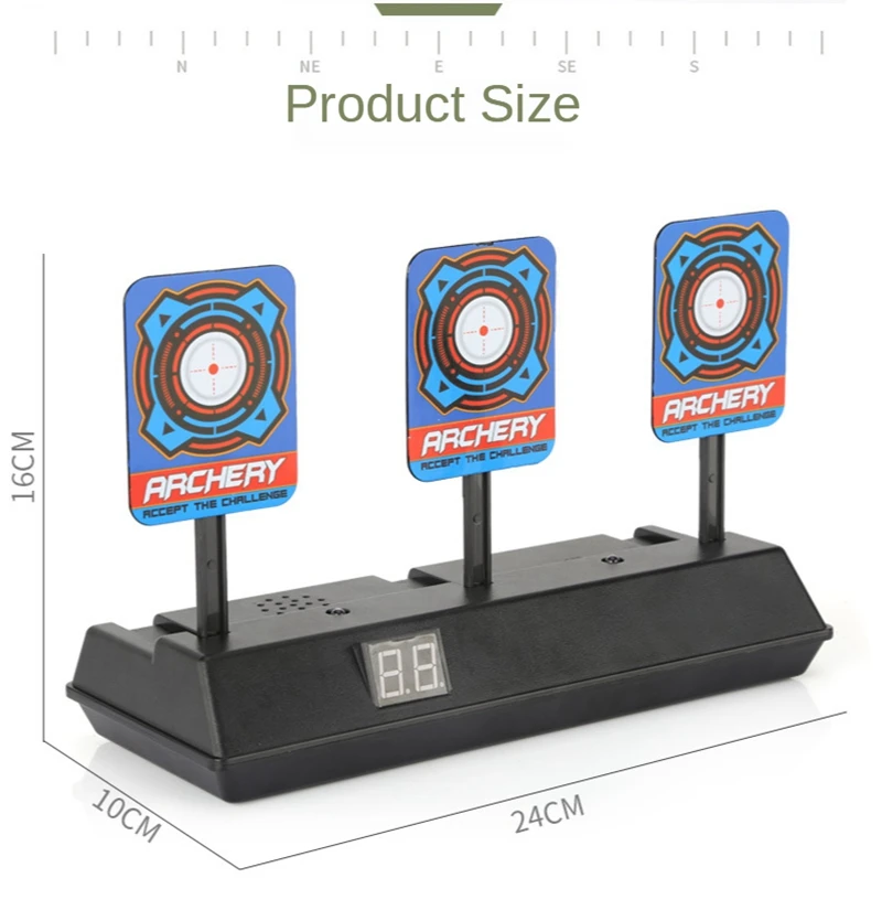 Страйкбольная стрельба из лука тренировочная цифровая мишень самосброс