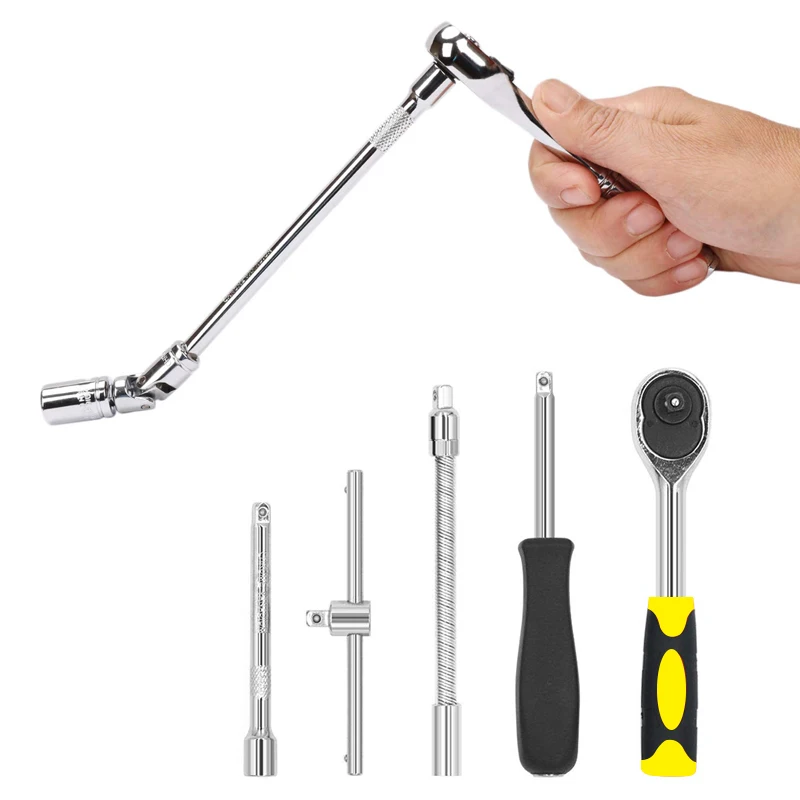 

46Pcs/Set Professional Wrench Socket Set Hardware Car Boat Motorcycle Repairing Tools Kit Multi Tool Hand Tools Car-Styling