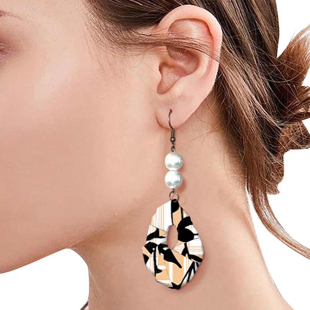 Earing BOHISEN Дашики африканские платья для женщин осень Базен Анкара платья с длинным рукавом размера плюс Afriacn одежда с принтом для женщин - Цвет: Earing
