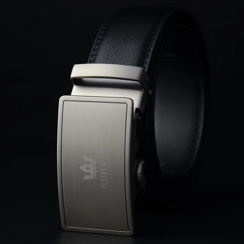 Ремень мужской из натуральной кожи деловой винтажный пояс с автоматической