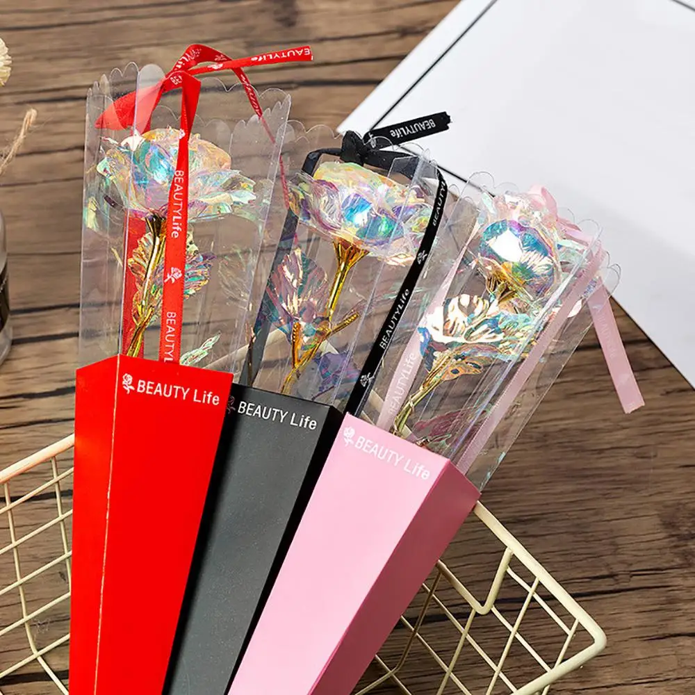 Красочная светящаяся Роза искусственный светодиодный светильник цветок подарки