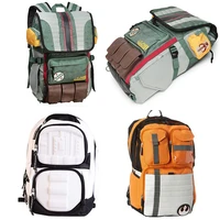 star wars backpacks yoda boba fett laptop men backpack vintage travel bags games movies anime male bags