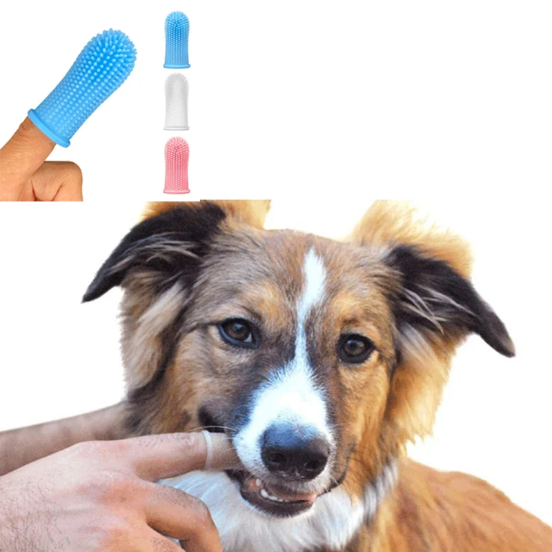 

Super Soft Dog Toothbrushes Pet Finger Toothbrush Plush Dog Plus Bad Breath Care Tartar Tools Pet Dog Cat Cleaning Supplies