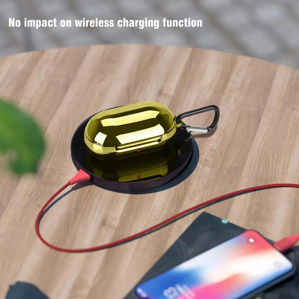 Чехол для наушников Samsung Galaxy Buds 2019 Мягкий защитный чехол из ТПУ с покрытием