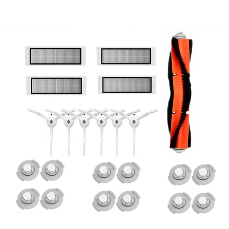 

Запчасти для Xiaomi Roborock S50 S51 S5 S6 E25 E35, насадка на швабру, фильтр НЕРА, основная и боковая щетки, аксессуары для пылесоса