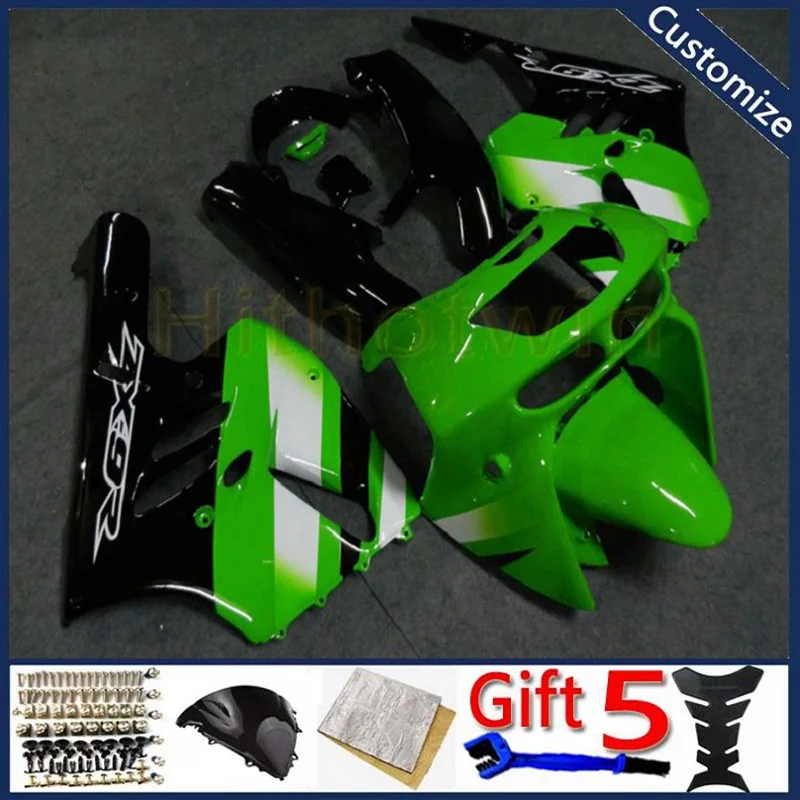 

ABS plastic Fairings kit For ZX9R 1994 1995 1996 1997 ZX-9R 94 95 96 97 ZX 9R motorcycle panels green black