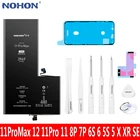 Аккумулятор NOHON для iPhone 11ProMax 11Pro 11 8Plus 7Plus 6S 6 5S 5 X XR SE