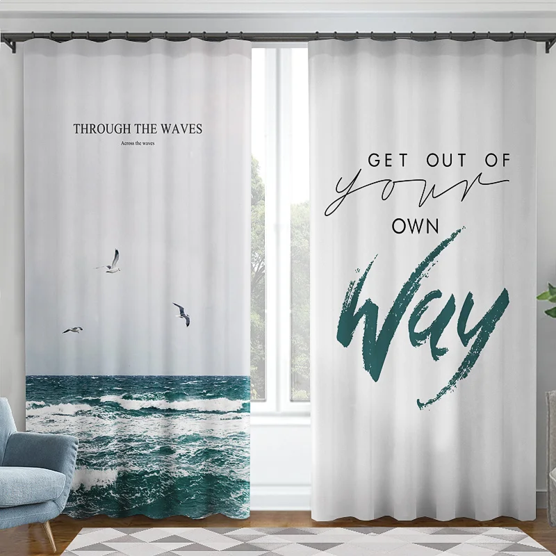 Современные оконные занавески для гостиной спальни кухни светонепроницаемые