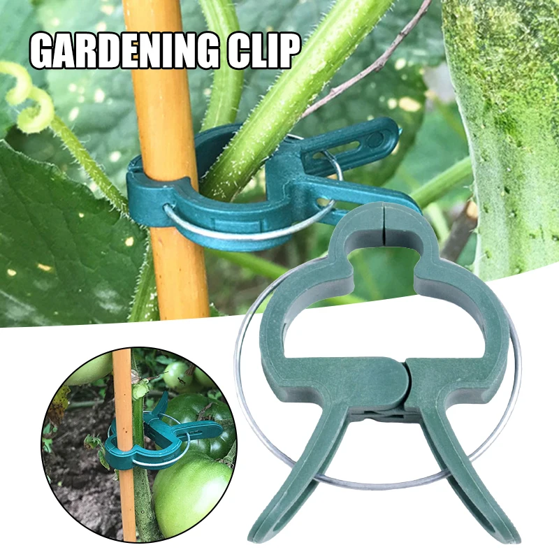 

Многоразовые зажимы для поддержки садовых растений, многофункциональный фиксированный зажим для садоводства, подходит для цветочных раст...