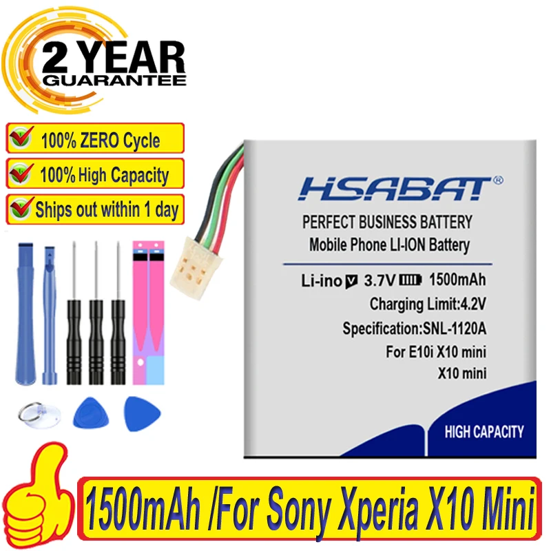 Топ-бренд 100% новый аккумулятор 1500 мАч для Sony Ericsson Xperia X10 Mini E10i Pro W580i X10Mini K850i батареи