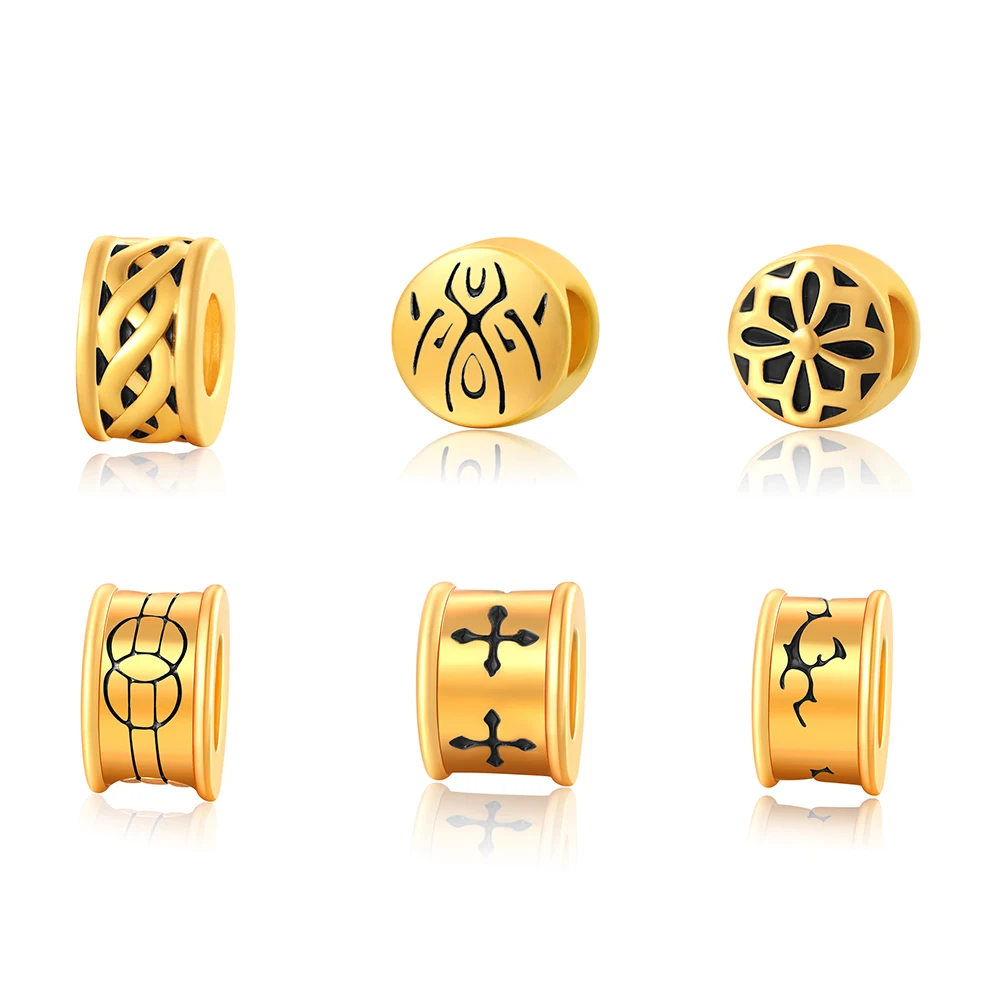 

Silver Color Beads Charms Gold Color Flower Cross Symbol Bead For Women Diy Pandora Charm Bracelet Necklace