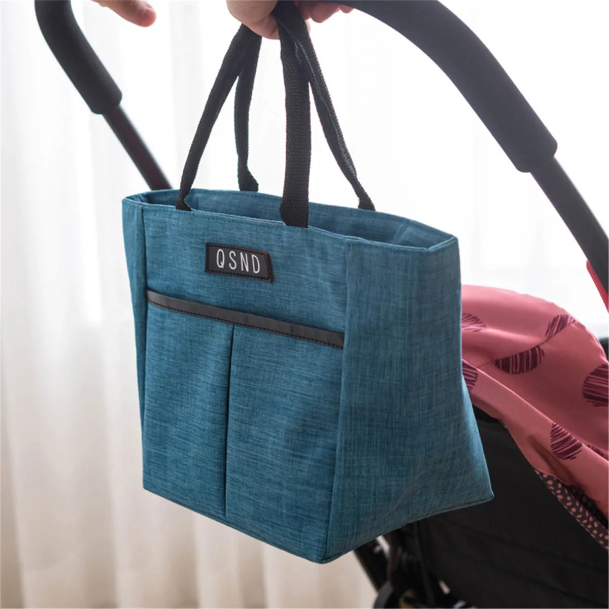 

Fashion Portable Thermal Lunch Bag Food Fresh Bento Pouch Office Picnic Drink 3 Layers Insulation Organizer Tote Large Capacity