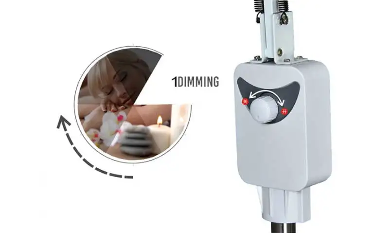 220V 3X Circline светодиодный светильник увеличительное Стекло холодной вытертые штаны Управление пол бестеневые лампа лупа для Красота для салонов ногтей и тату