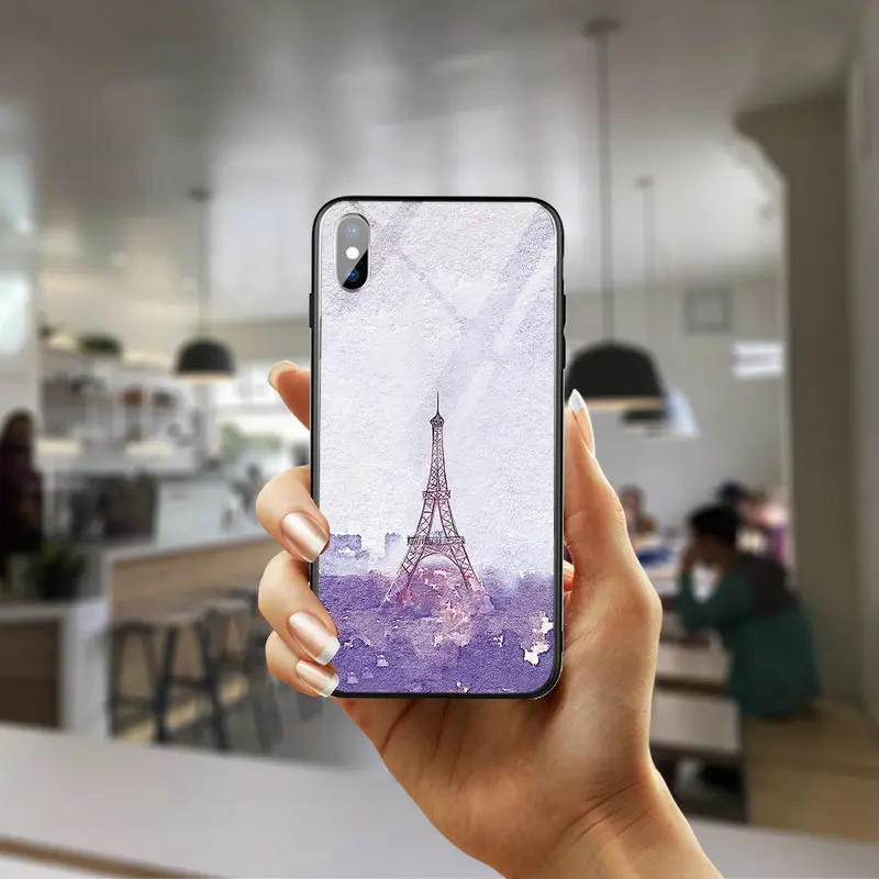 Чехол-накладка для iPhone 7 8 6s Plus X XR XS 11 12 Pro Max из закаленного стекла | Мобильные