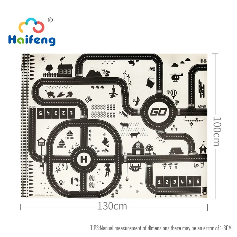 Водонепроницаемый дорожное шоссе карта дороги игровой ковер геймпад автомобиль