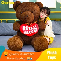 big brown teddy bear 90cm stuffed plush toys kawaii dolls little hug love bears room decor toy for girlfriend kids birthday gift