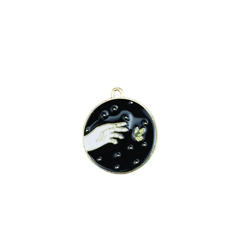 

BULK! 10 Mountain Peak Charms with Moon Outdoors Nature Enamel Charm Mountain and Tree Charm or Pendants for Jewellry Making K2V