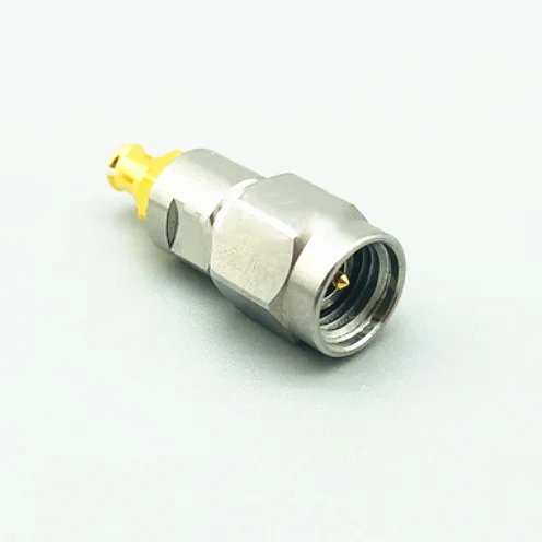 Adaptador de prueba de onda de acero inoxidable, SMP hembra a macho de 2,92mm, alta frecuencia, DC-26.5G-0