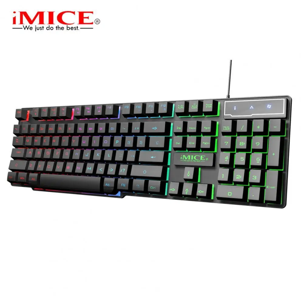 

IMICE AK-600 Keyboard Plug and Play with Liquid Diversion Hole Consumer Electronics Gamer Keyboard with Liquid Diversion Hole fo