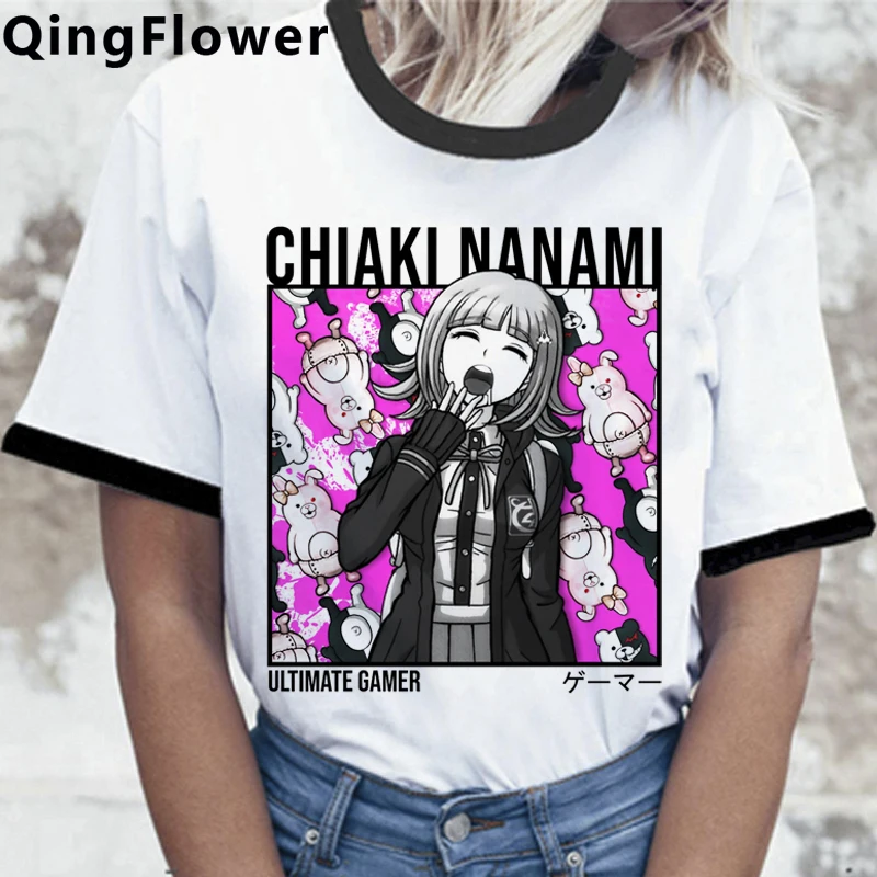 Топ Ouma Kokichi Danganronpa Mikan Tsumiki мужские футболки в японском стиле 2021 ulzzang одежда для пар