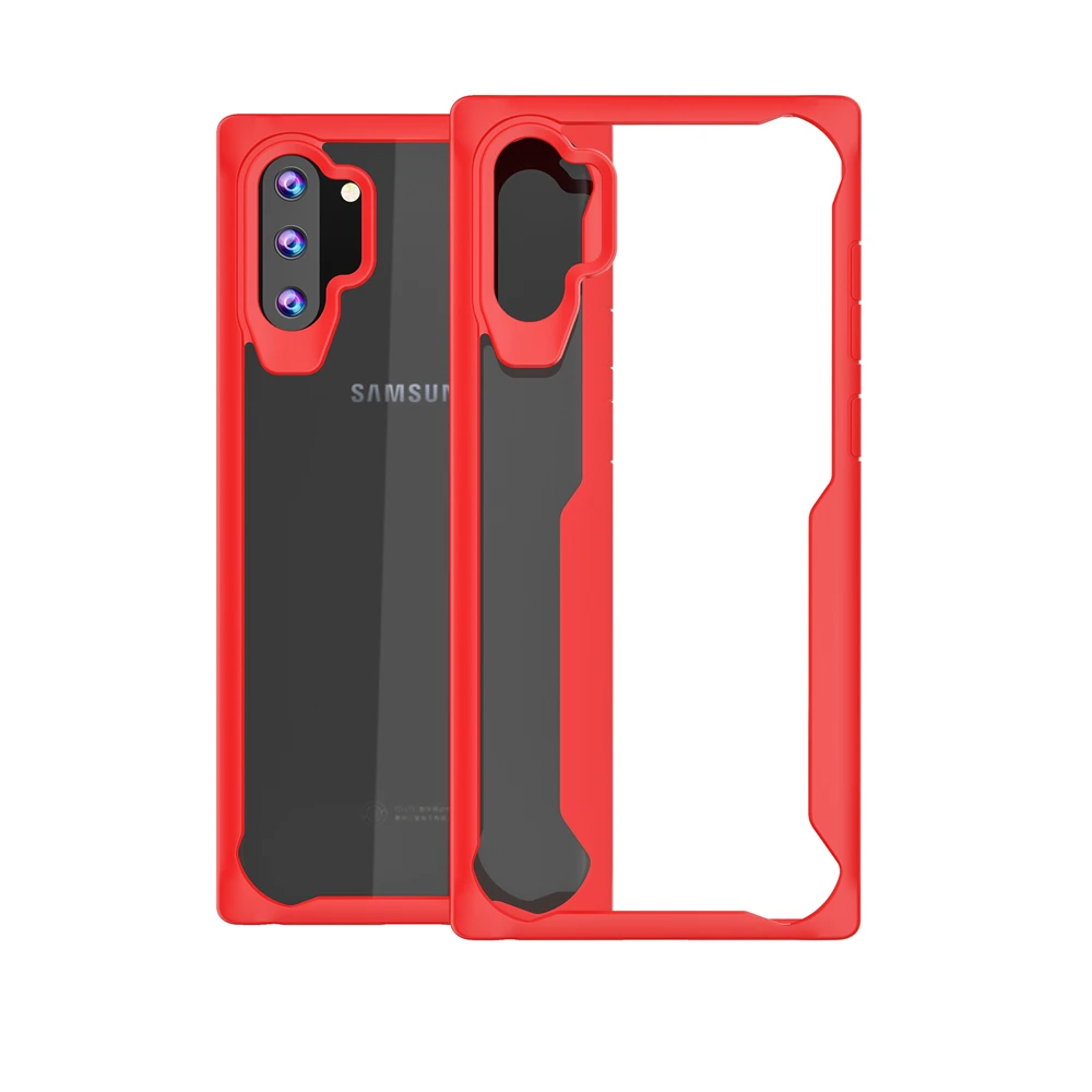 Прочный прозрачный чехол для телефона Samsung Galaxy S10e S10 S9 S8 Plus Note 10 9 8 Crystal Hybrid тонкий