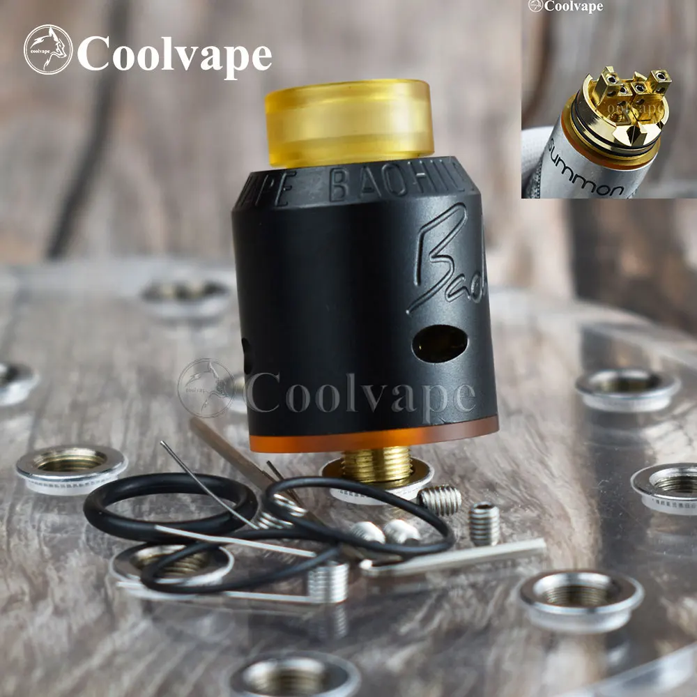coolvape Apocalypse RDA 24mm Adjustable with pin BF Vaporizer Airflow Control Rebuilding tank vs goon v1.5 rda | Электроника