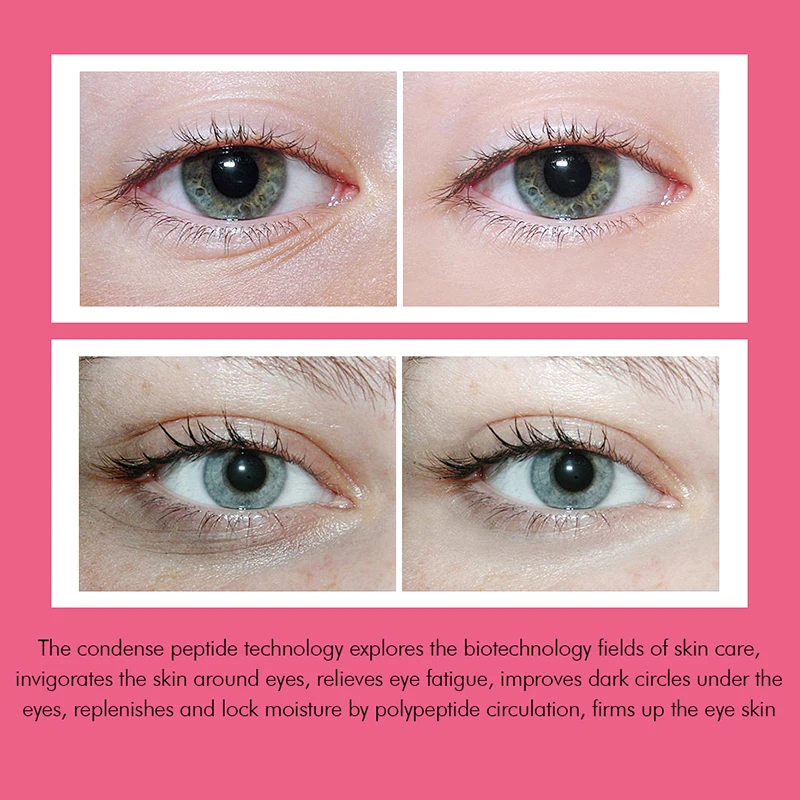 Яркая Гламурная полипептидная маска для глаз Омолаживающий увлажняющий с