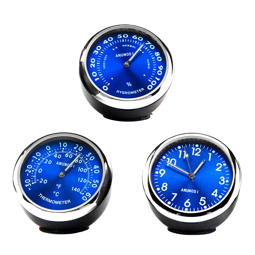 Hippcron украшение автомобиля часы термометр гигрометр светящийся воздушный