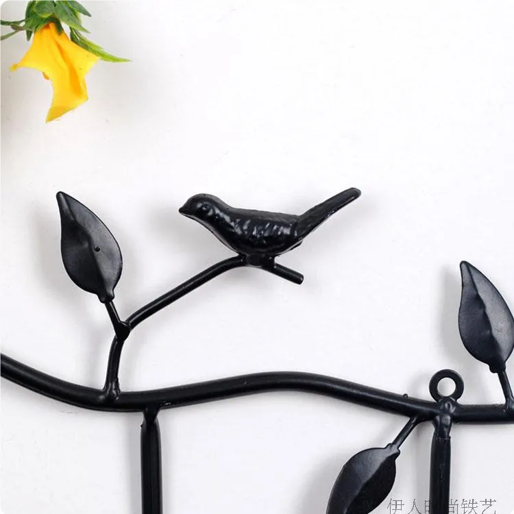 Кованый железный крючок, дверной крючок с птицами, простое и простое украшение от AliExpress WW