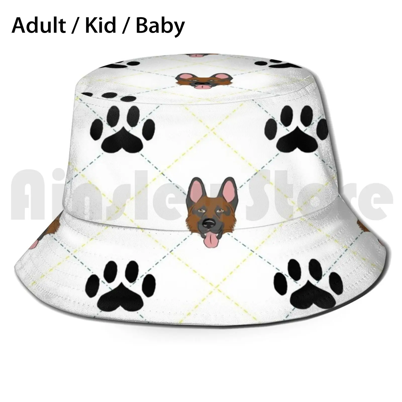 

Шляпа от солнца в шотландскую клетку для немецкой овчарки