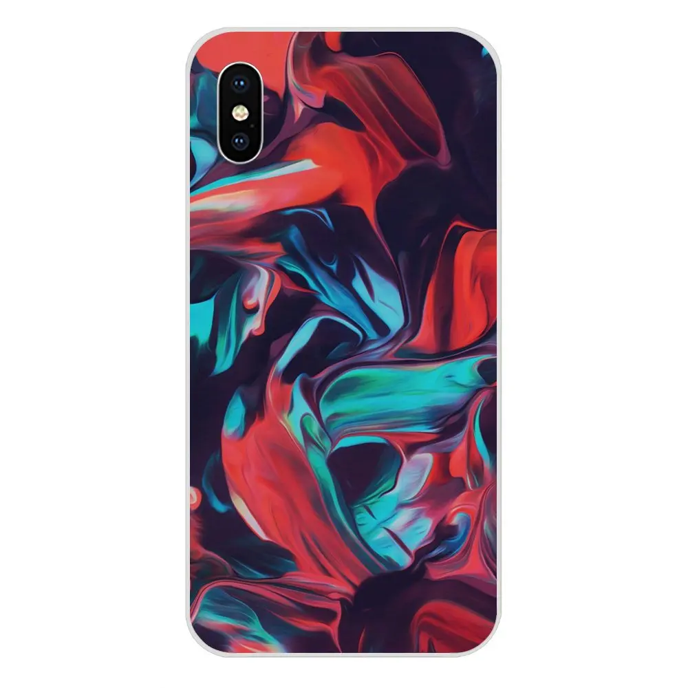 Синий океан акварельные граффити волны Мягкий силикагель для LG K50 Q6 Q7 Q8 Q60 X Power 2 3