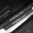 4 шт., наклейки из углеродного волокна на порог двери для Chevrolet Bolt EV