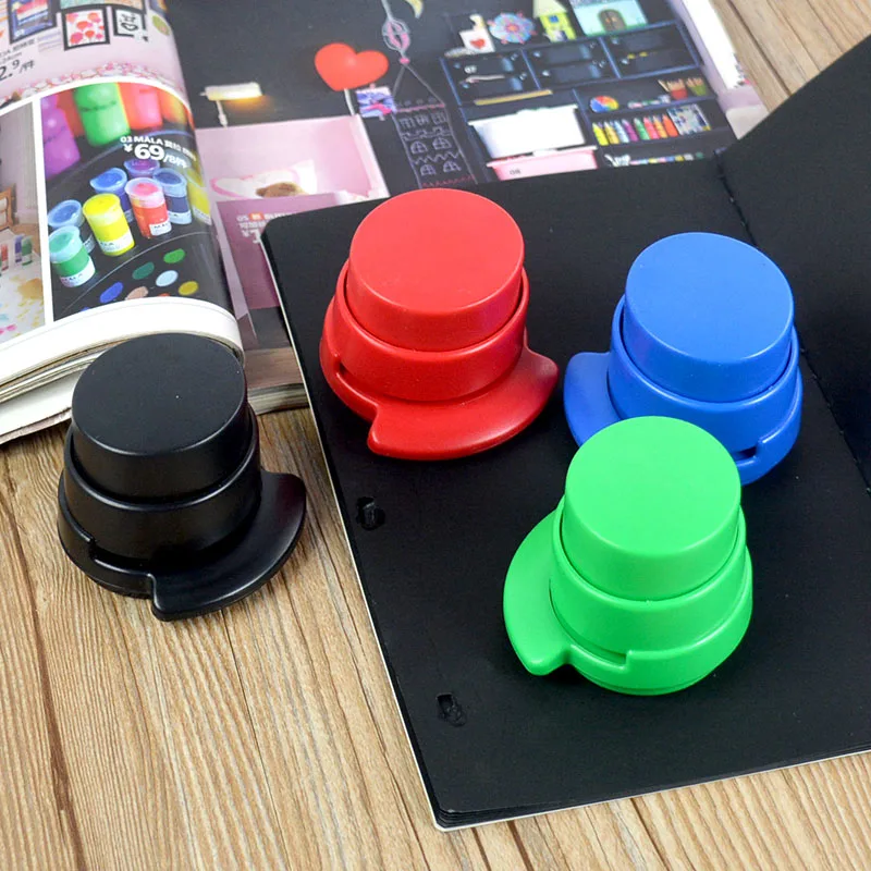 Mini Stapleless Stapler Binding Paper Office Free Staple Paperclip Binder Less Home | Канцтовары для офиса и дома