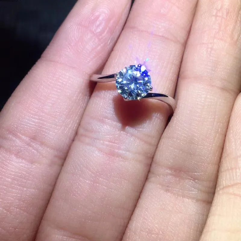 Поставка 925 пробы Серебряное покрытое белым золотом инкрустированное подлинное