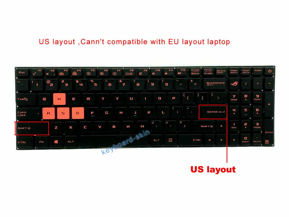 Новая английская клавиатура с подсветкой без рамки для ноутбука ASUS Rog 9Z.N8SBU.C01 9Z.N8SB.C1D 0KN0-TD1US13 V156262AS1US 0KN0-TD1US11 Новая английская клавиатура с подсветкой без рамки для ноутбука ASUS Rog 9Z.N8SBU.C01 9Z.N8SB.C1D 0KN0-TD1US13 V156262AS1US 0KN0-TD1US11