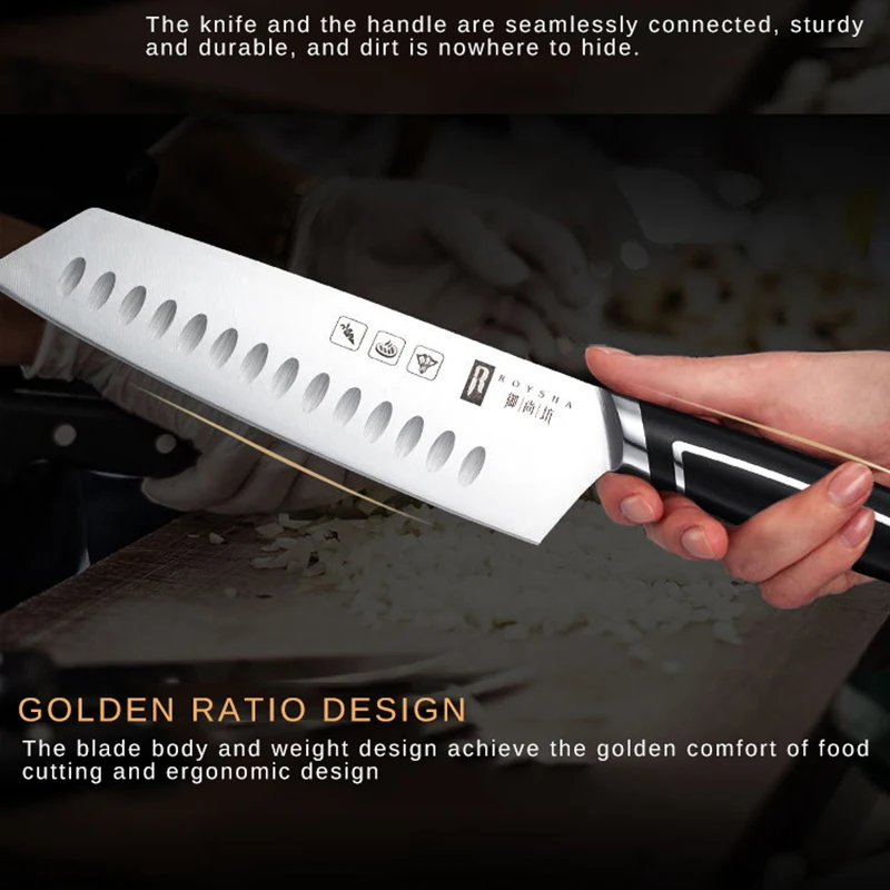 Нож шеф повара Германия Молибден ванадиевая сталь 1.4116 Кухонные ножи