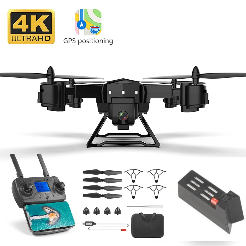 

2019 RC drone Folding 4K HD aerial photo GPS dual intelligent positioning return quadcopter