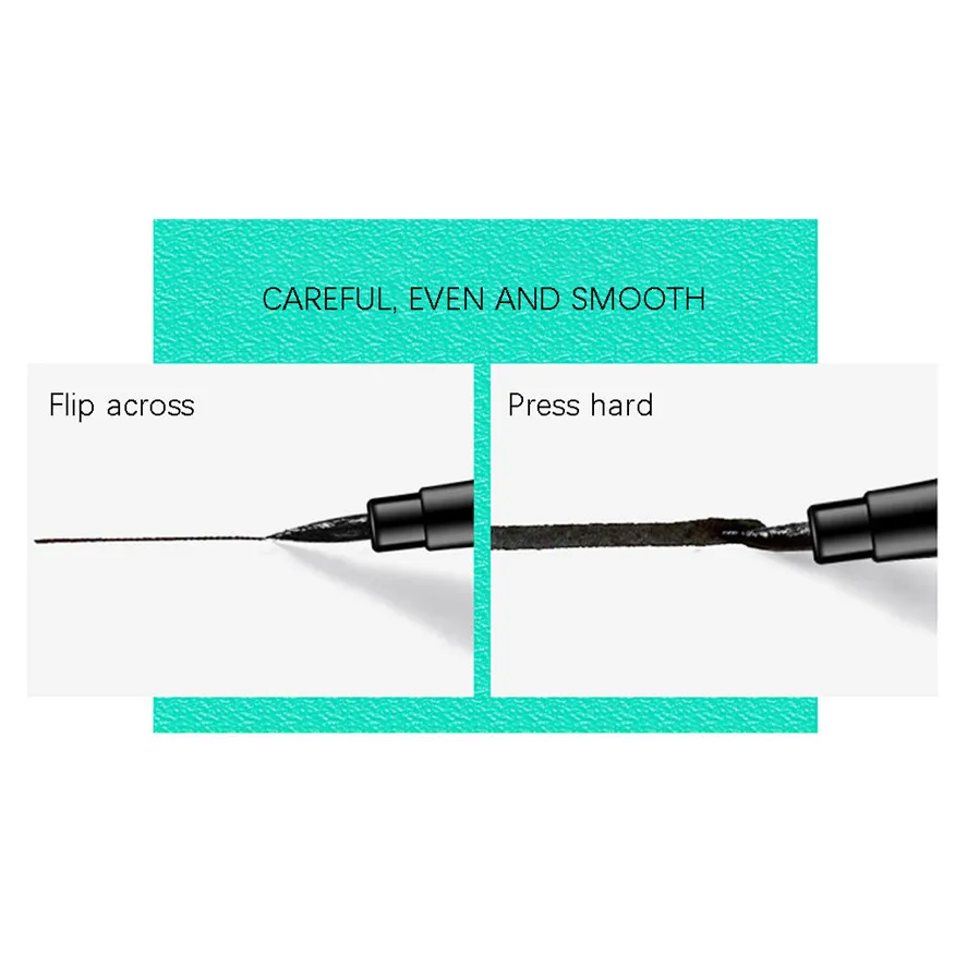 QIC 1 шт. черный карандаш-подводка для глаз быстро сохнут жидкая подводка ручка