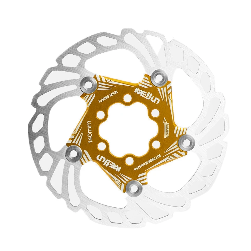 

MEIJUN 140mm MTB Mountain Bike Floating Brake Rotor Cooling Brake Rotors Down Hill Floating Bicycle Brake Six Nail Disc