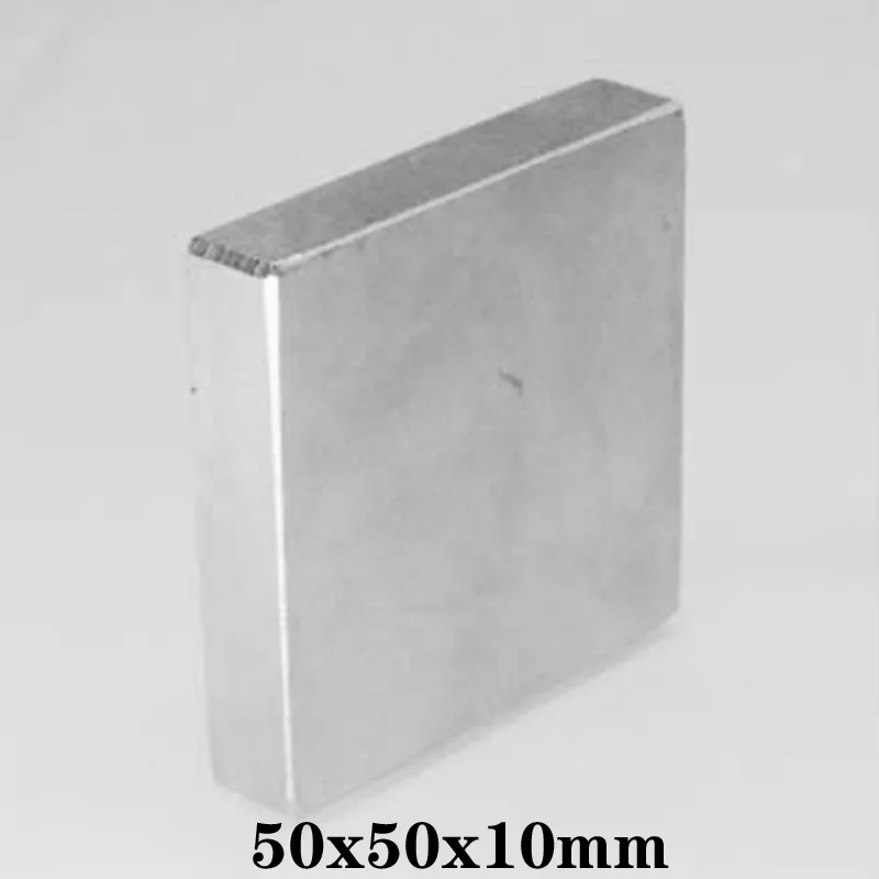 1/2/3/5 шт. 50x50x10 большой толстый квадрат постоянные магниты 50*50 мм неодимовый магнит