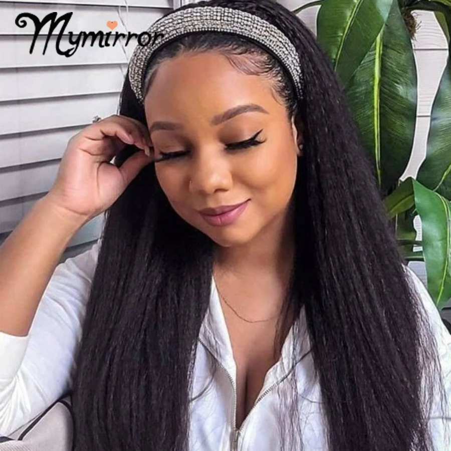 

Парики Mymirror женские, прямые, без клея, бразильские, для начинающих