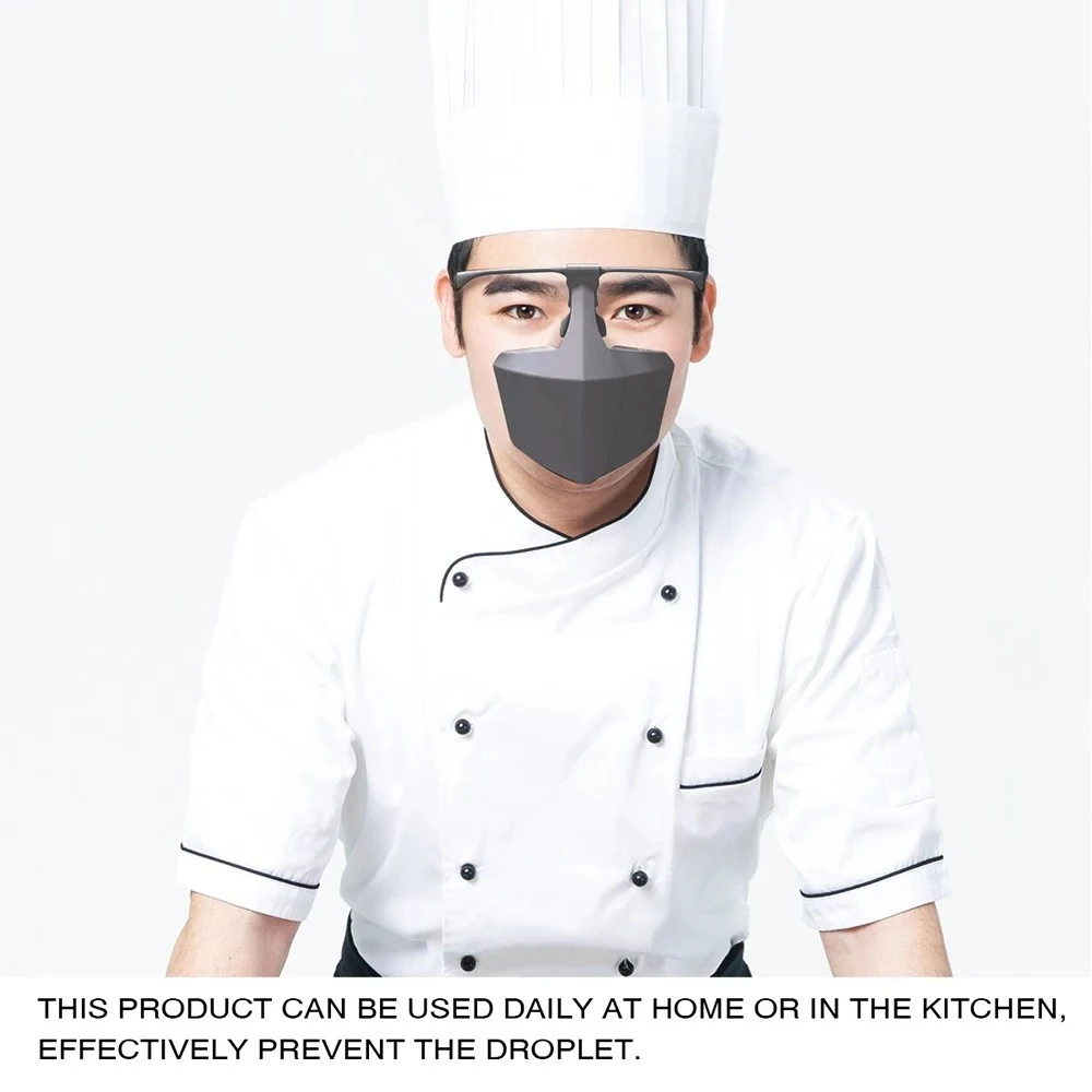 Многоразовая моющаяся противозапотевающая слюнявчик пластиковая защитная