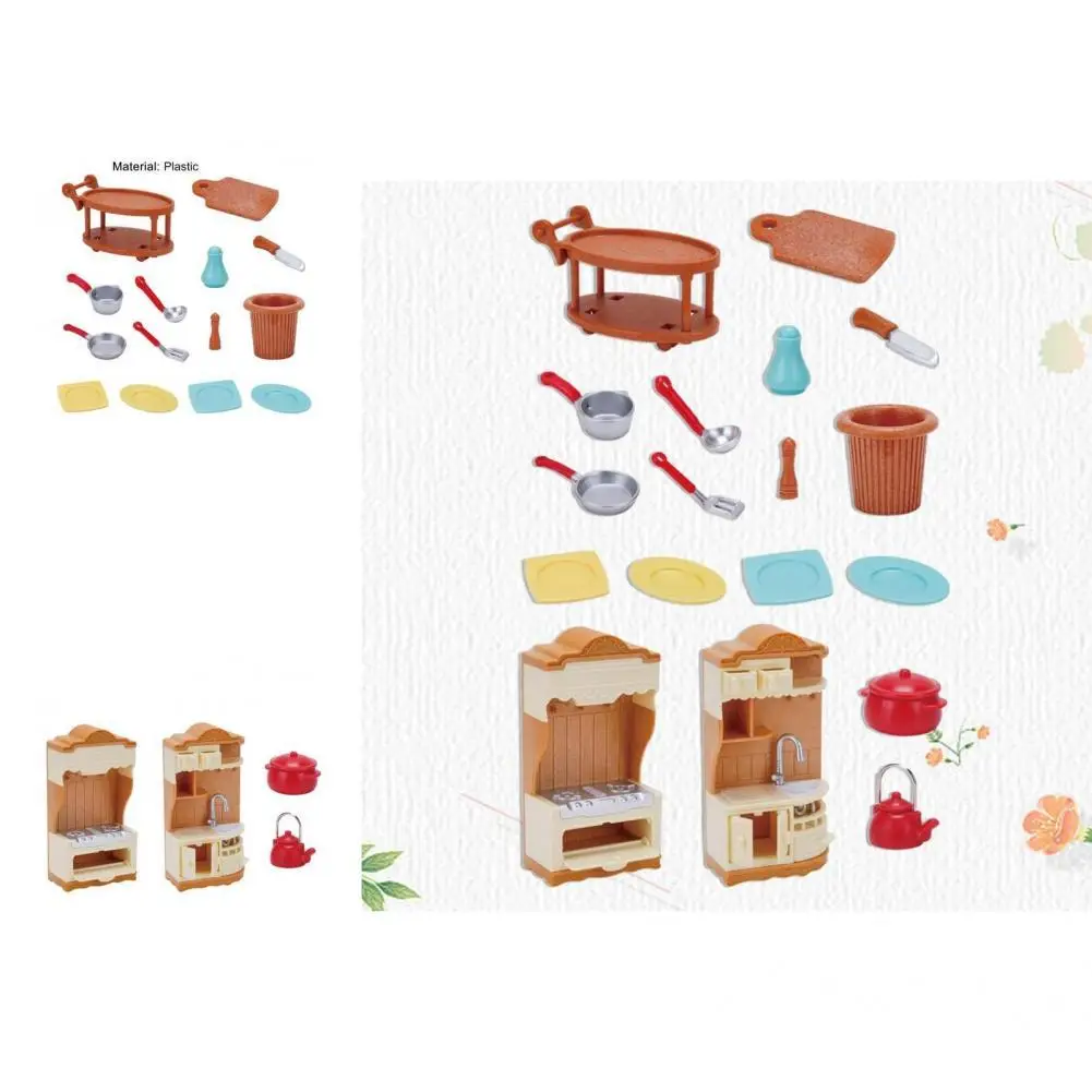 

Универсальный красивый игрушечный домик для кукольного домика, 1 комплект, пластиковый компактный игровой домик для микроландшафта