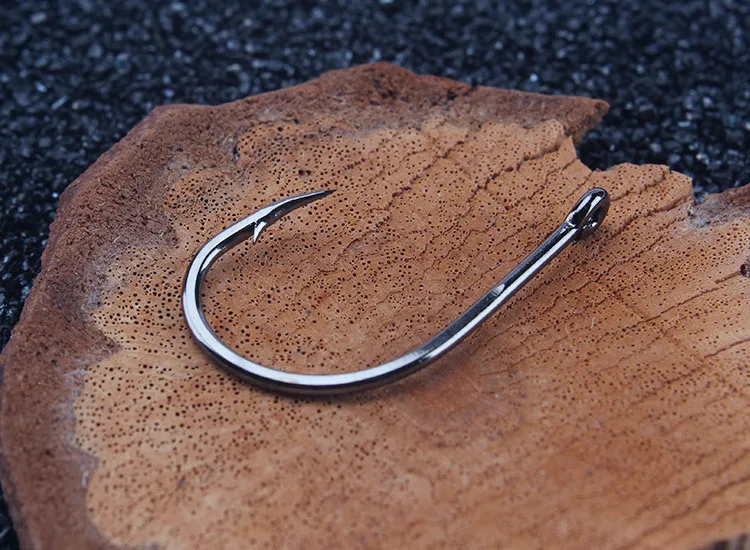 Рыболовные крючки, Mustad, крепкий морской поток, Высокоуглеродистая сталь, колючий крючок с кольцом, рыболовные крючки