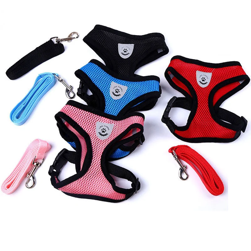 Воздухопроницаемый комплект из нагрудного ремня и для щенков кошек Регулируемый
