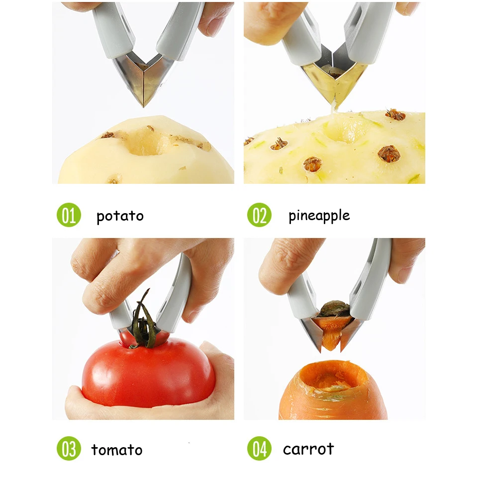 Недорогая Овощечистка для глаз из ананаса 1 шт. резак нержавеющей стали домашний