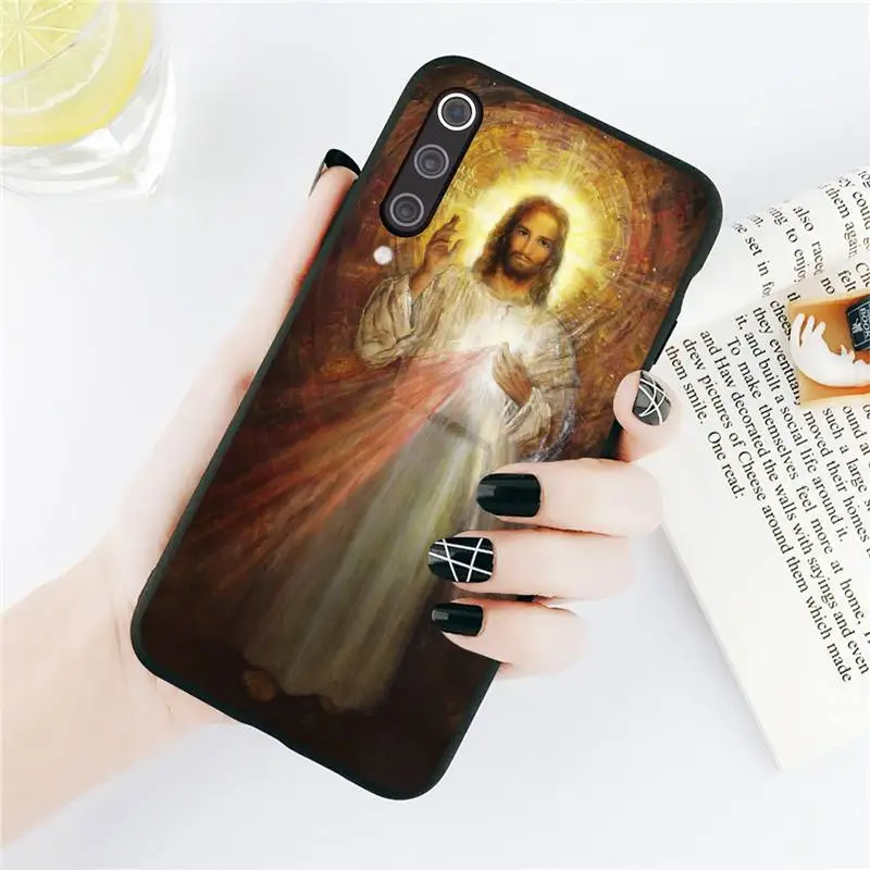 

Divine Mercy Jesus Phone Case For Xiaomi Redmi note 7 8 9 t k30 max3 9 s 10 pro lite Luxury brand shell funda coque