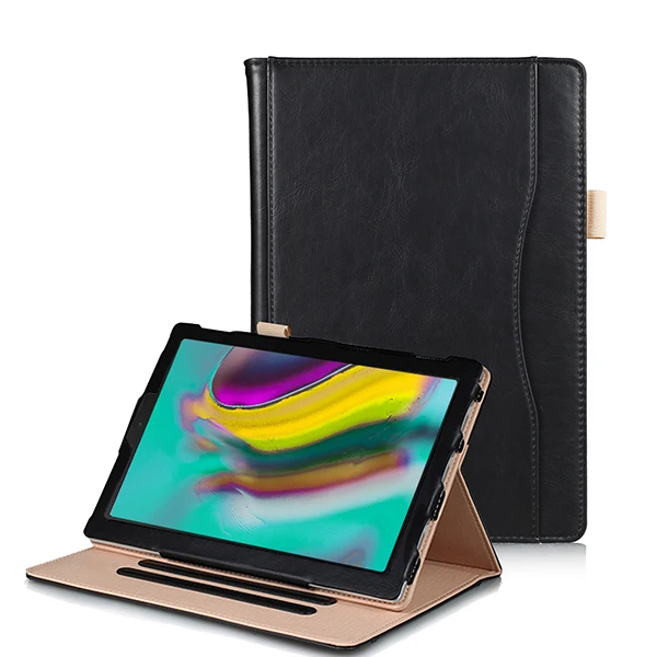 SM S5E FMQC BK Чехол-подставка для samsung Galaxy Tab S5E SM-T720 T720 T725 10,5, чехол для планшета Galaxy tab S5E 10,5 SM-T725, ремешок на руку - Цвет: SM S5E FMQC BK