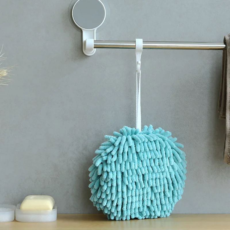 Полотенце для рук в форме шара с подвесной веревкой водопоглощающее полотенце из