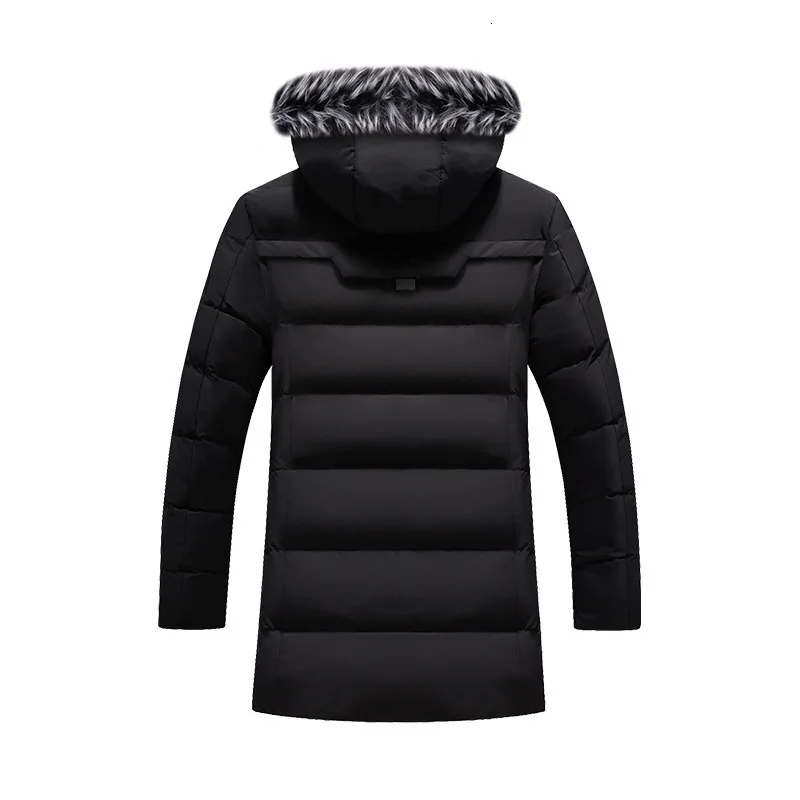 Winter Cotton-padded Jacket Cotton-padded Clothes Male Even Hat Long Fund Keep Warm Cotton Increase Down Thickening Cotton Loose